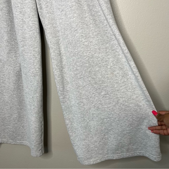 Urban Outfitters iets frans Women Pants Medium Gray High Rise Flare Wide Leg - Picture 6 of 12